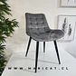 Silla Capitoné Velvet estructura Black–Living y Recepción comedor  - Miniatura 2