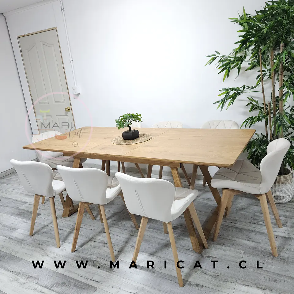 Comedor Rectangular Melamina 4 Sillas Velvet – Mesa 100cm 6