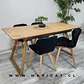 Comedor Rectangular Melamina 4 Sillas Velvet – Mesa 100cm - Miniatura 2