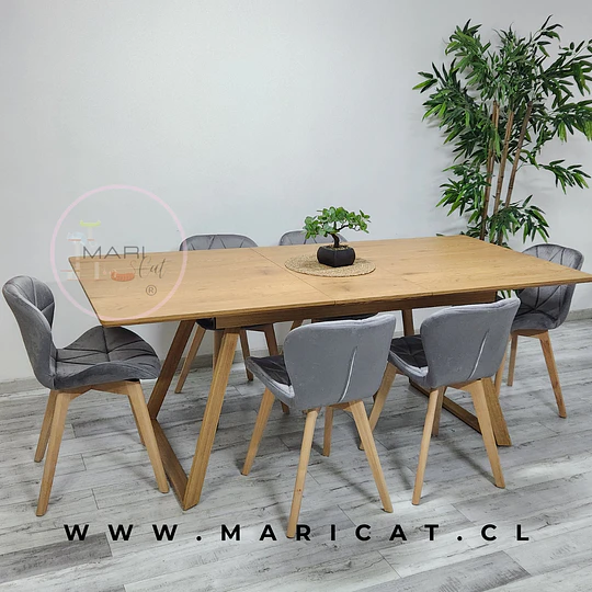 Mesa Expandible Zeus  + Silla Mariposa Velvet