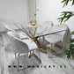 Comedor Rectangular Vidrio 4 Sillas Velvet – Mesa 140x80cm - Miniatura 5