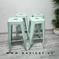 Pack 4 Taburete Bar Alto Tolix Metal Verde 76cm - Miniatura 2