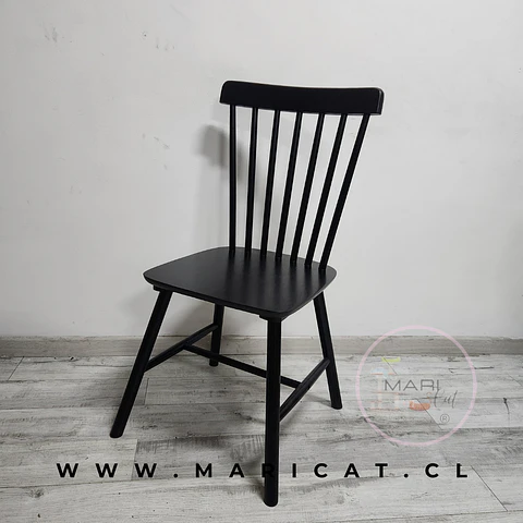 Silla Windsor Madera Negro