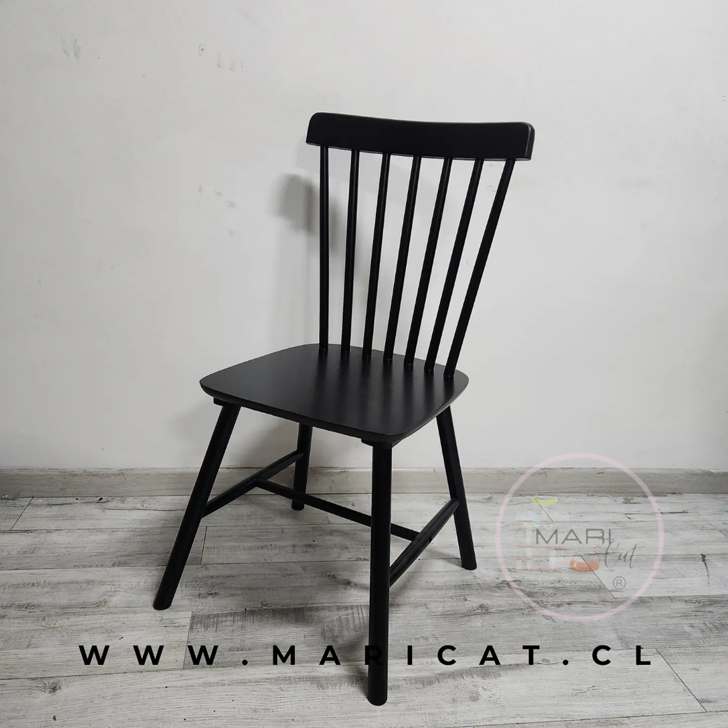 Silla Windsor Cross de Madera -comedor restaurant 3