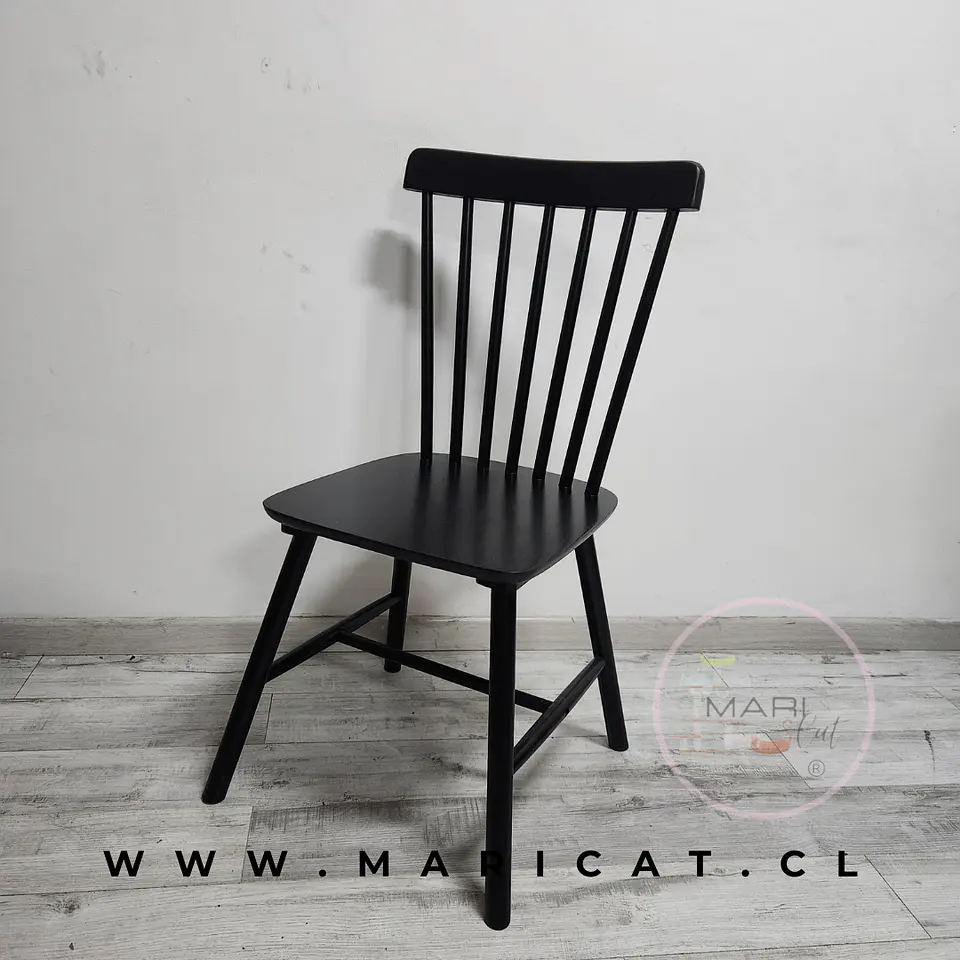 Silla Windsor Cross de Madera -comedor restaurant 3