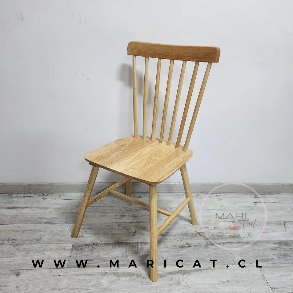 Silla Windsor Cross de Madera -comedor restaurant 1