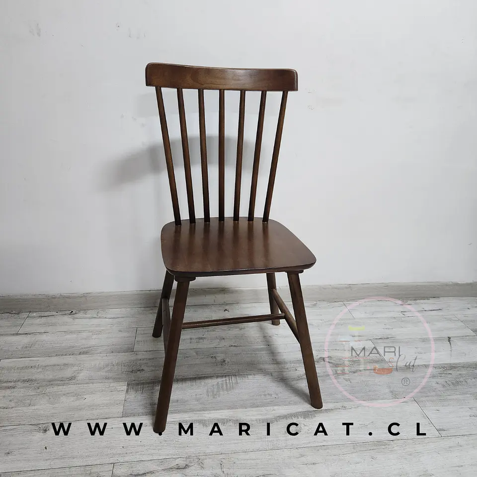 Silla Windsor Cross de Madera -comedor restaurant 4