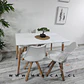Comedor Rectangular Melamina 4 Sillas Tulip Nordic – Mesa 120x80cm - Miniatura 9