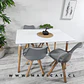 Comedor Rectangular Melamina 4 Sillas Tulip Nordic – Mesa 120x80cm - Miniatura 3