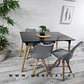 Comedor Rectangular Melamina 4 Sillas Tulip Nordic – Mesa 120x80cm - Miniatura 6