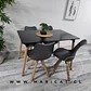 Comedor Rectangular Melamina 4 Sillas Tulip Nordic – Mesa 120x80cm - Miniatura 7