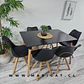 Comedor Rectangular Melamina 4 Sillas Tulip Nordic – Mesa 120x80cm - Miniatura 6