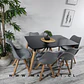 Comedor Rectangular Melamina 4 Sillas Tulip Nordic – Mesa 120x80cm - Miniatura 8