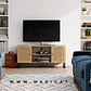 Rack o Buffet Melamina Rattan para tv y decoración  - Miniatura 2