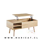 Mesa de Centro Elevable Multifuncional Wood MDF Living terraza recepcion - Miniatura 2