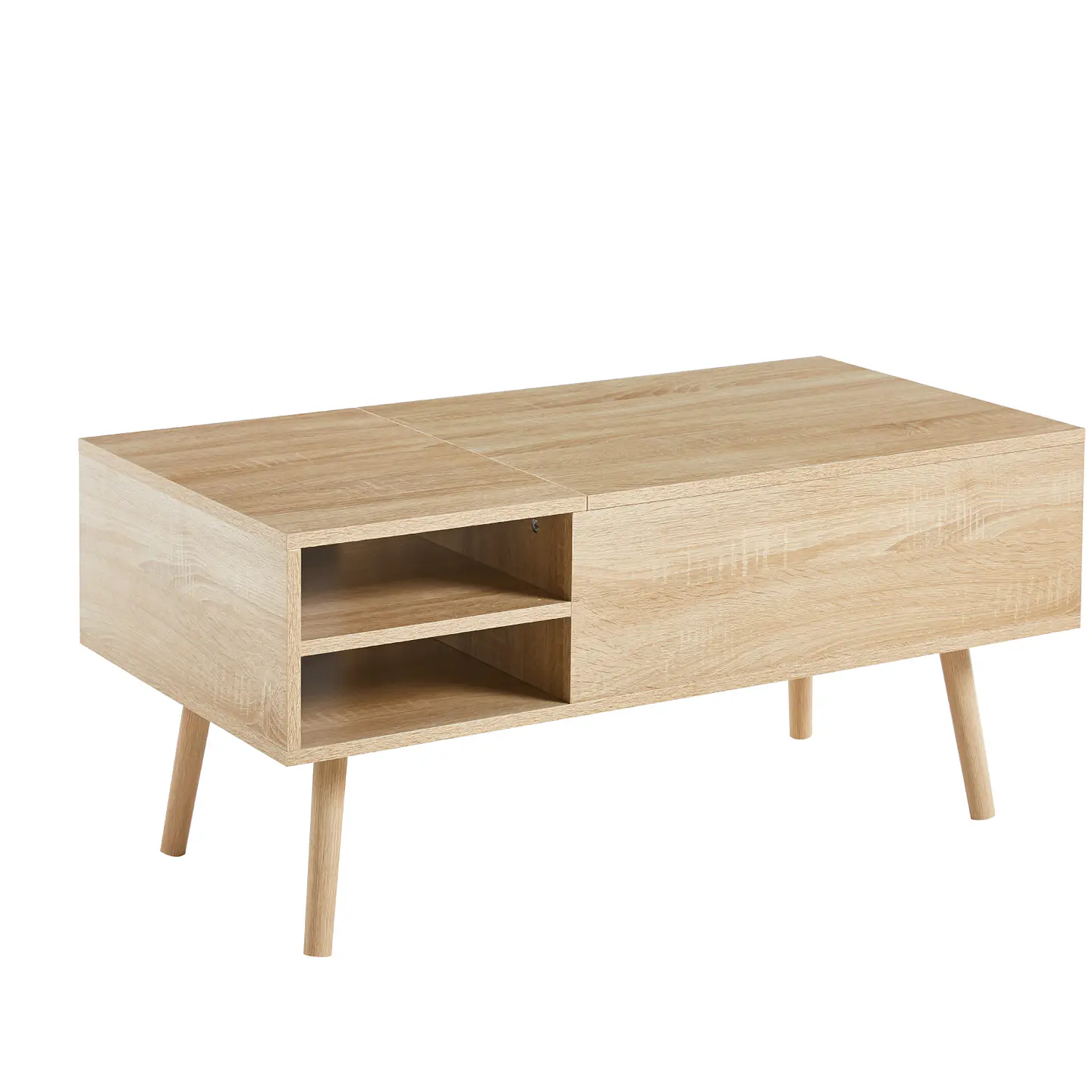Mesa de Centro Elevable Multifuncional Wood MDF Living terraza recepcion 3