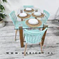 Comedor Rectangular Vidrio 4 Sillas Windsor – Mesa 80x75cm - Miniatura 3