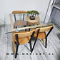 Mesa Rectangular Chile Crossback Madrid  + Silla Fresno Madera - Miniatura 1