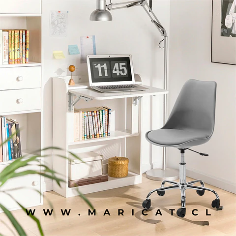 Escritorio Multifuncional MDF Blanco – con Cajón y Repisa