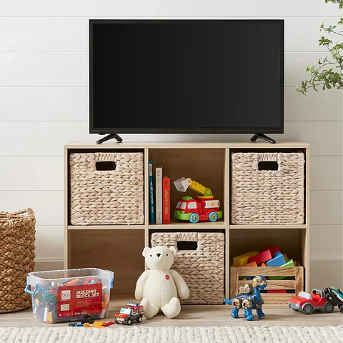 Estante Multiuso con Canastos MDF Estilo Nórdico