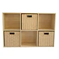 Estante Multiuso con Canastos MDF Estilo Nórdico - Miniatura 1
