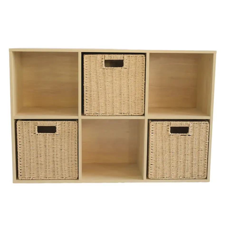 Estante Multiuso con Canastos MDF Estilo Nórdico 1