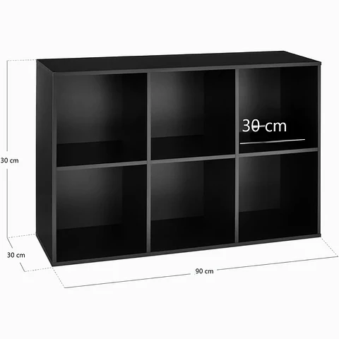 Estante con canastos Multiusos Nordic Black