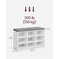 Zapatero Banqueta Acolchada MDF Blanco- Recibidor Dormitorio multiuso - Miniatura 5