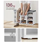 Zapatero Banqueta Acolchada MDF Blanco- Recibidor Dormitorio multiuso - Miniatura 4
