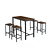 Mesa + 4 Taburetes MDF Wood