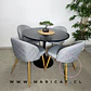 Mesa Tulip + Silla Kana Lino Wood - Miniatura 2