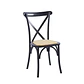 Mesa Tulip Wood Redonda  Melamina +4 Sillas Crossback Rattan - Comedor 100cm - Miniatura 2