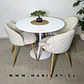 Mesa Tulip + Silla Velvet Felpa Wood - Miniatura 1