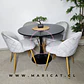 Mesa Tulip + Silla Velvet Felpa Wood - Miniatura 4