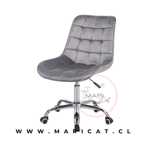 Silla Capitoné Felpa Negro – Living y Recepción