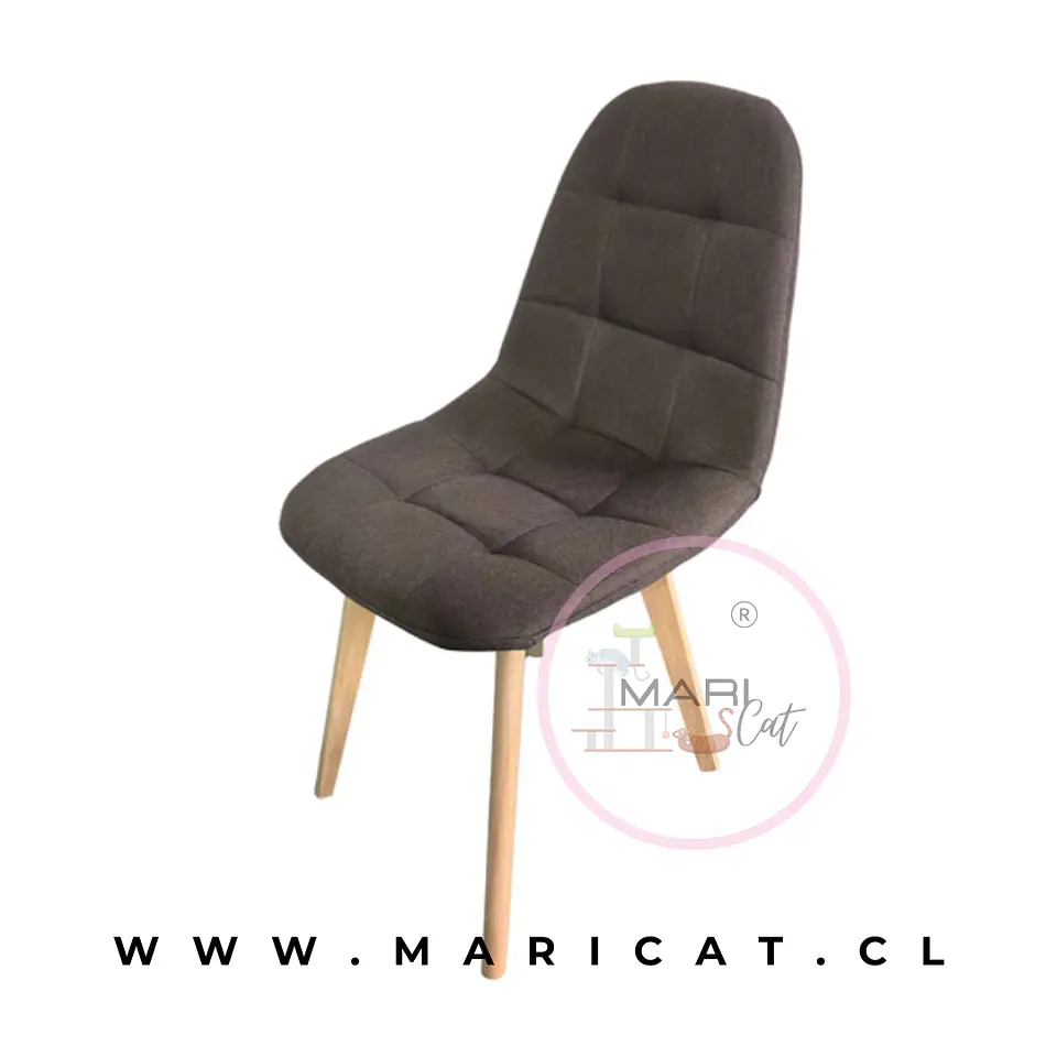 Pack 4 Silla Capitoné Lino acolchada con escructura de madera - comedor  3