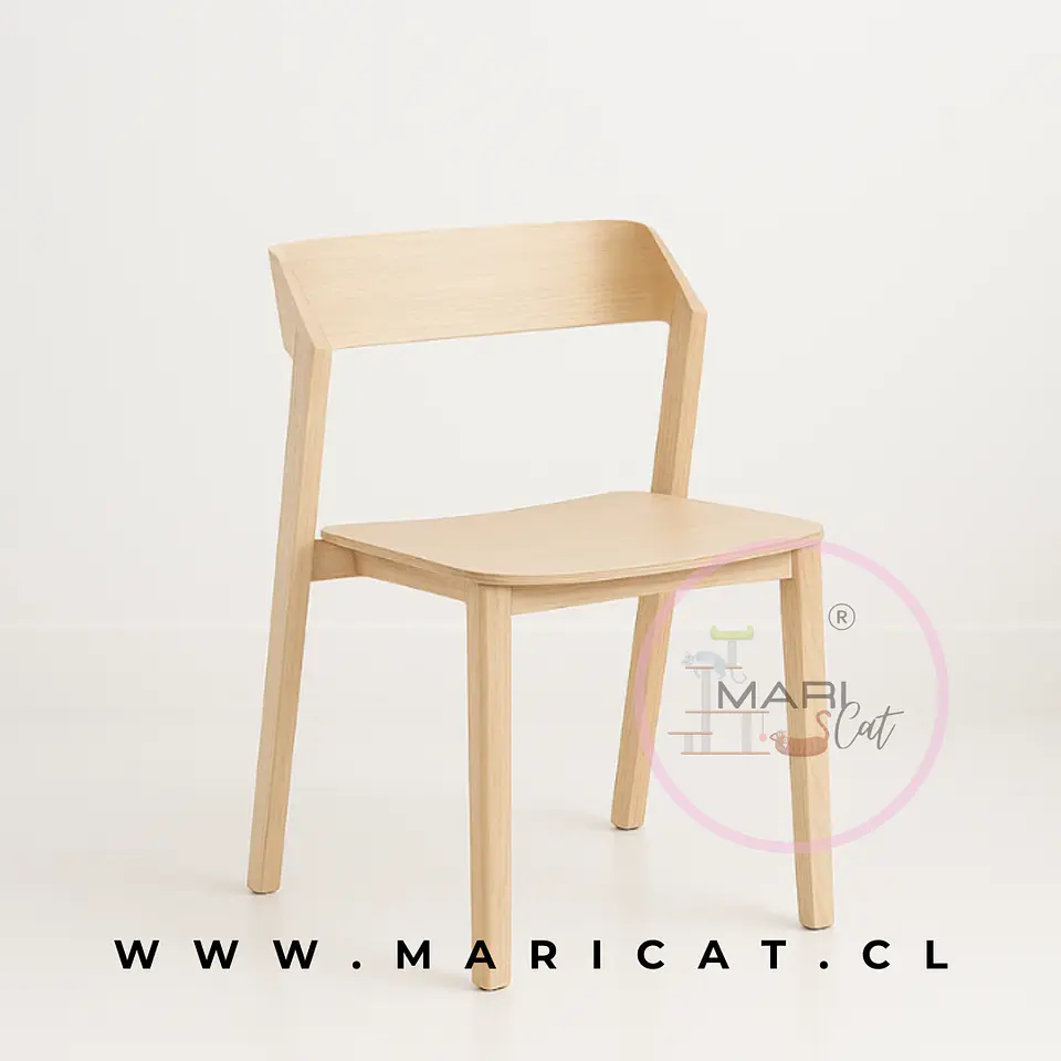 Silla Rover Madera de Haya Apilable - Comedor Cafetería Restaurante 1