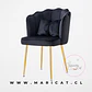 Sitial Flor Corona Velvet Gold con Cojin - Miniatura 3