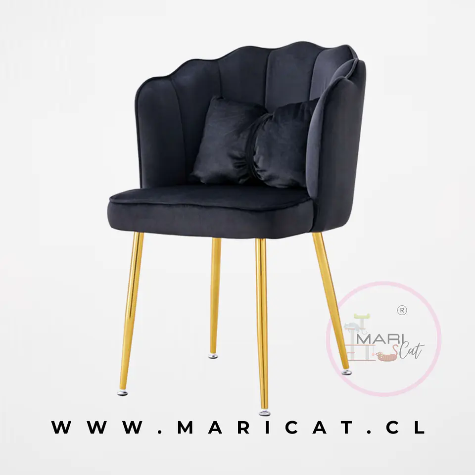 Sitial Flor Corona Velvet Gold con Cojin 3