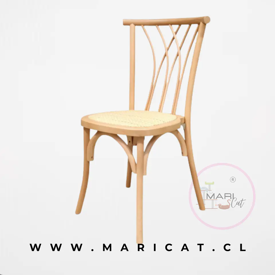 Silla Alpes Crossback Madera Rattan 1
