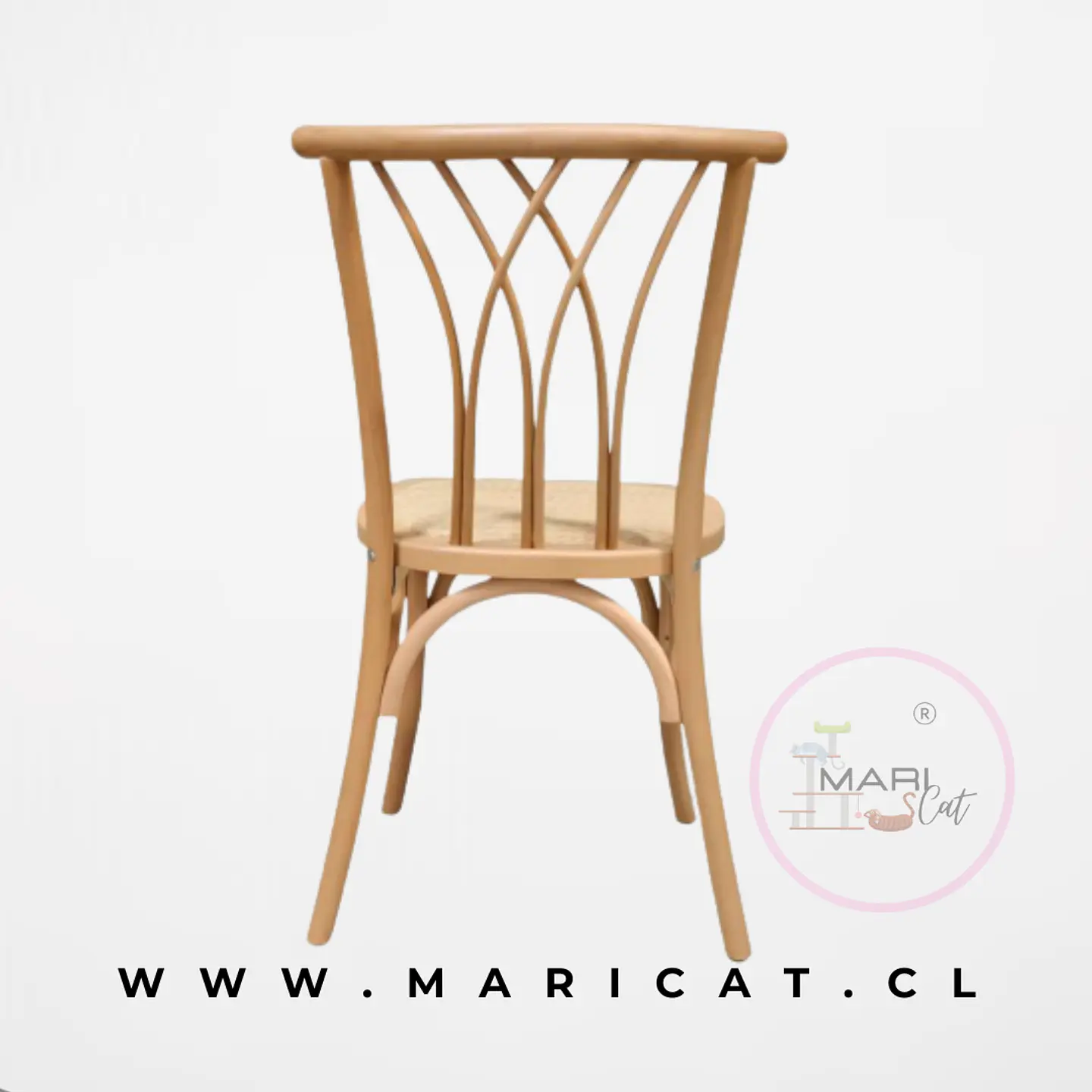 Silla Alpes Crossback Madera Rattan 2