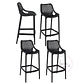 Pack 4 Taburetes Bar Stool Berlin Apilables de polipropileno- Cocina restaurant terraza - Miniatura 2