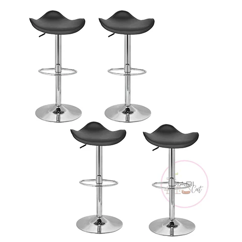 Taburete Bar Regulable Dandy Metal Negro