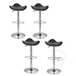 Pack 4 Taburete Bar Regulable Dandy Acolchado Negro- Cocina  - Miniatura 2