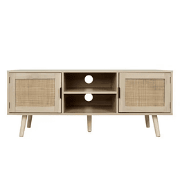 Rack Tv Olen MDF Rattan 2 puertas