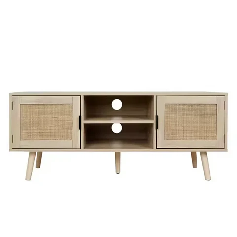 Rack Tv Olen MDF Rattan 2 puertas- TV 