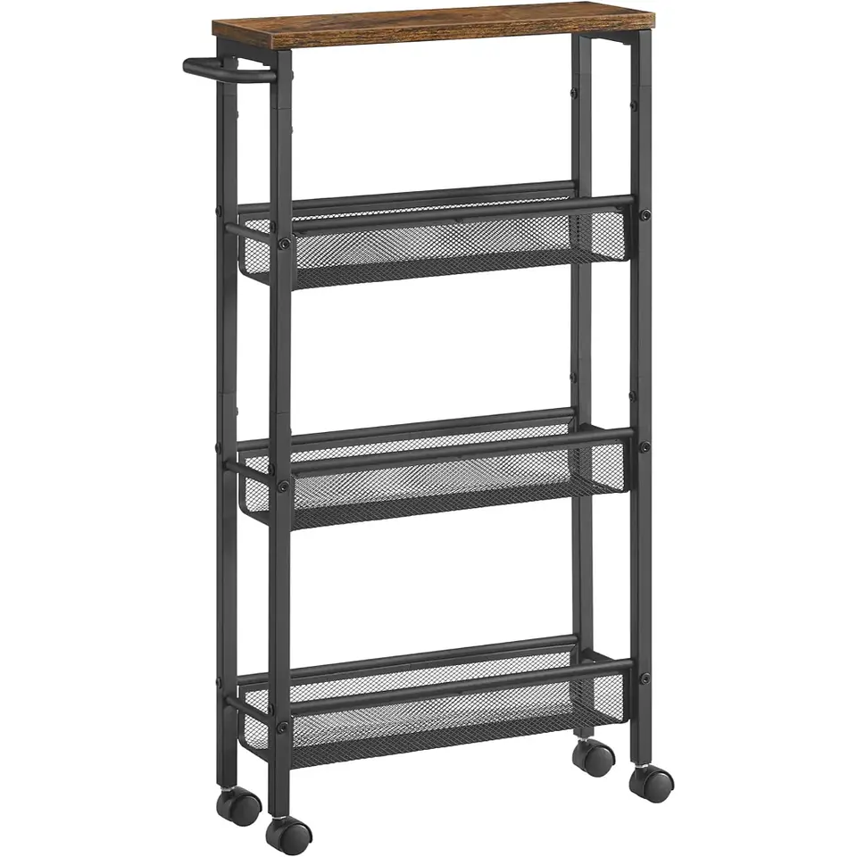Carro Organizador Metal Negro – Cocina o Baño 1