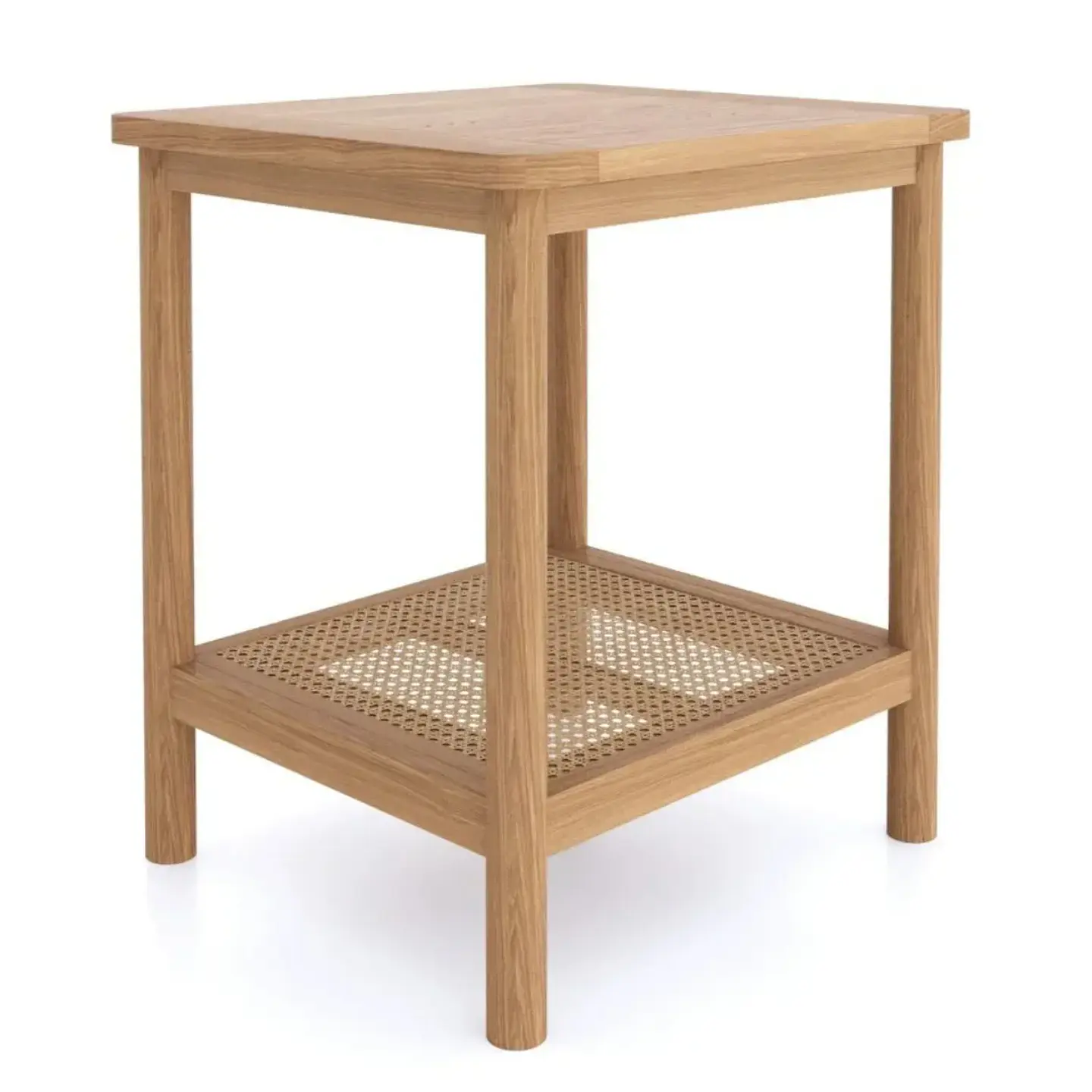 Mesa Ari Lateral o Velador MDF Rattan - dormitorio living lectura 3