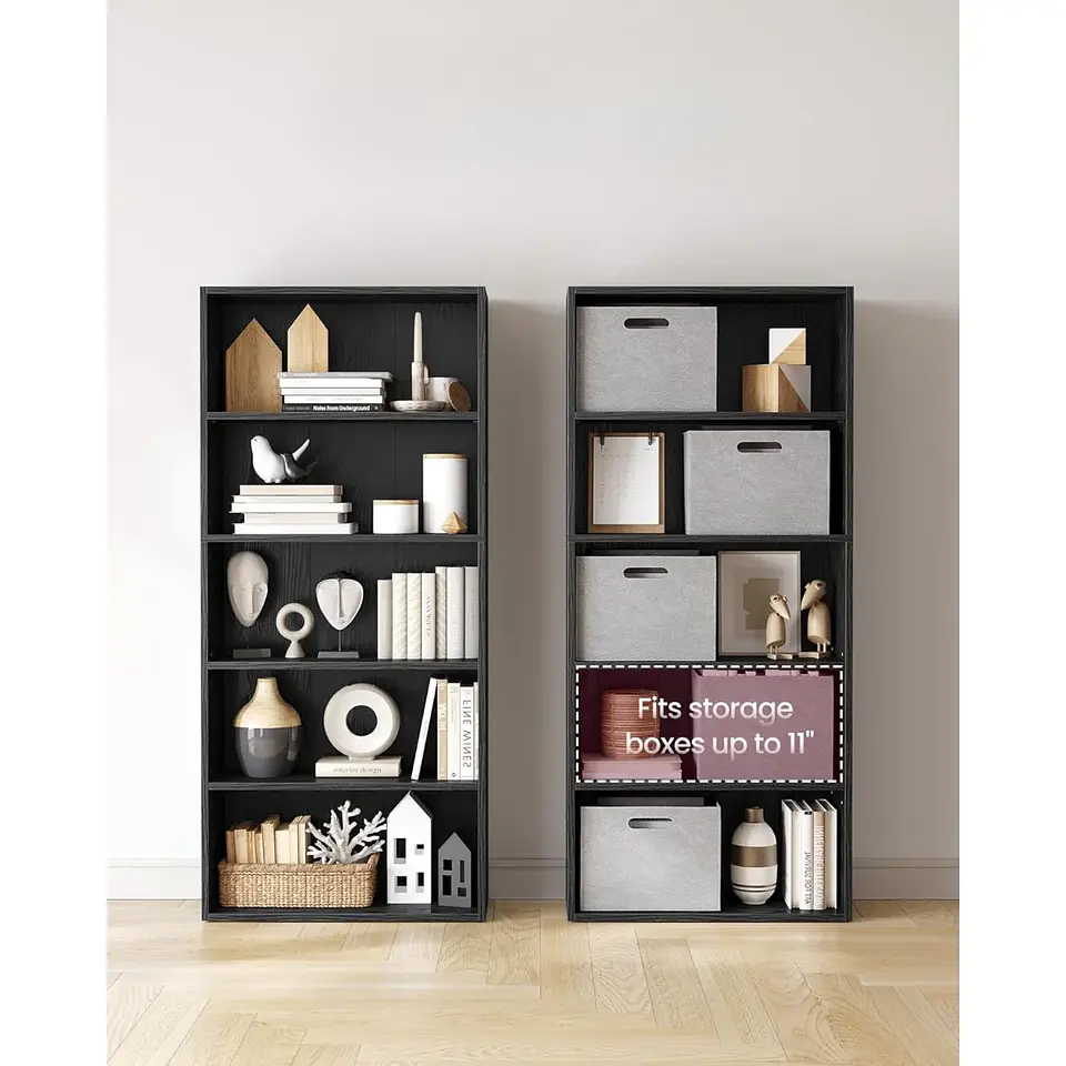 Librero MDF Negro 3