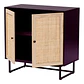 Buffet Aparador Rattan Negro Alvikc - Miniatura 3